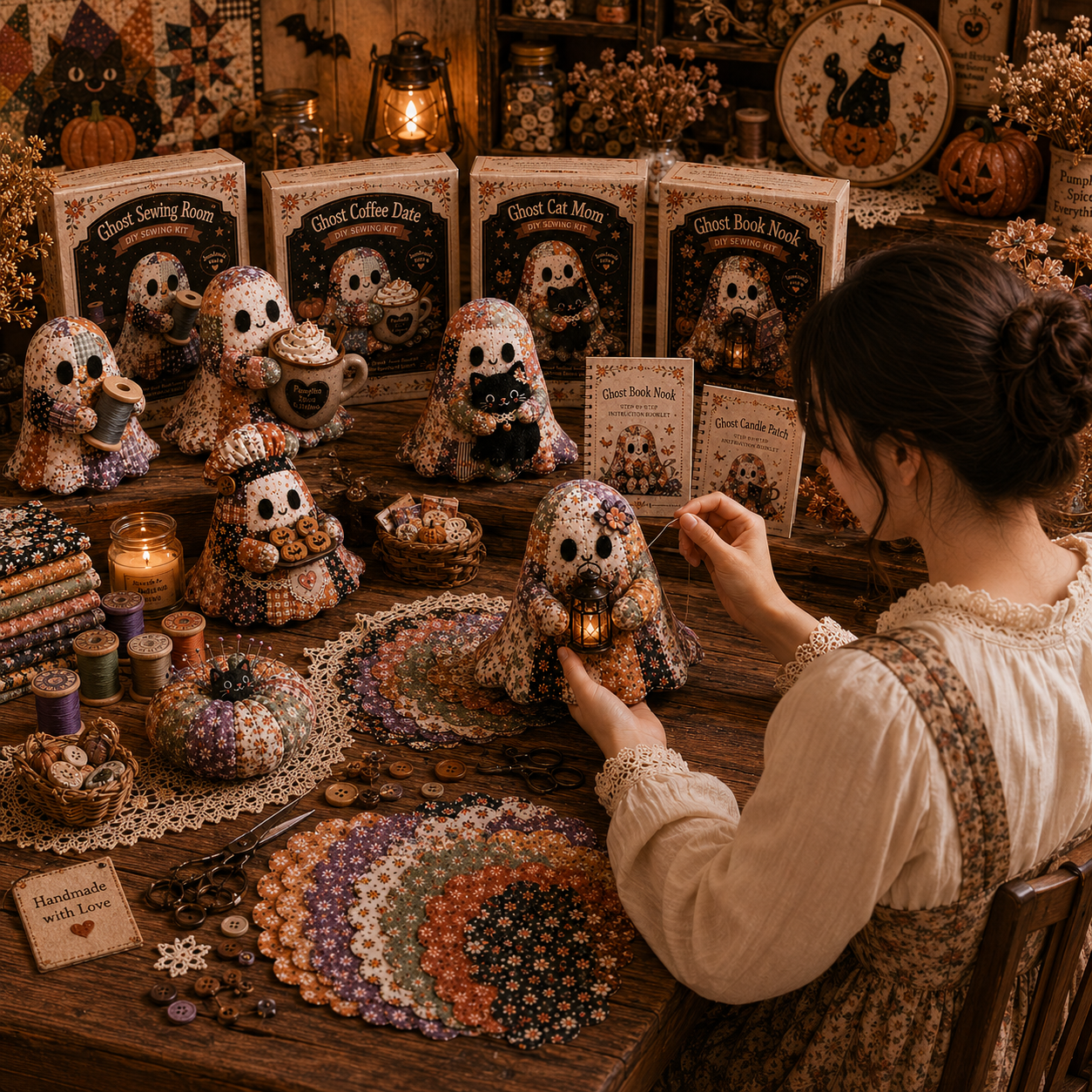 Little Ghost’s Cozy Halloween DIY Patchwork Kit