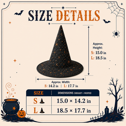 Vintage Halloween Patchwork Quilted Halloween Hat CELD29