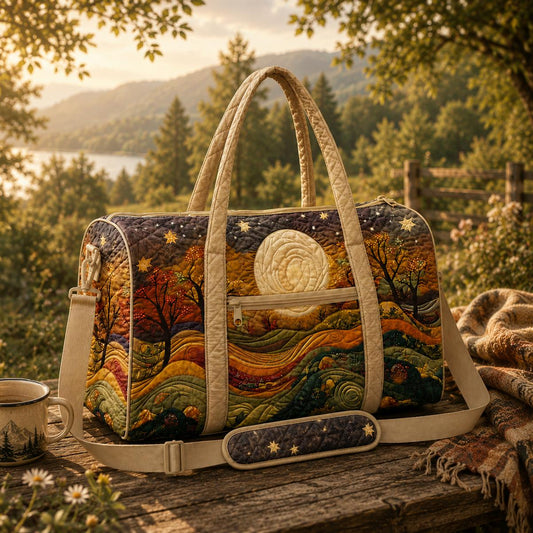 Artistic Landscape Overnight Quilted Travel Bag CELV05