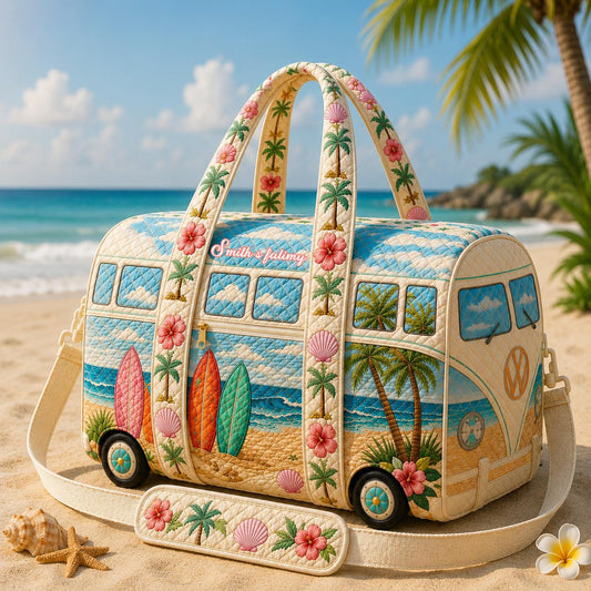 Retro Camper Van Quilted Travel Bag CETG16