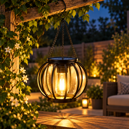 Solar Lantern Led Light Daylight Sensor Garden Lamps Lights Outdoor LD75