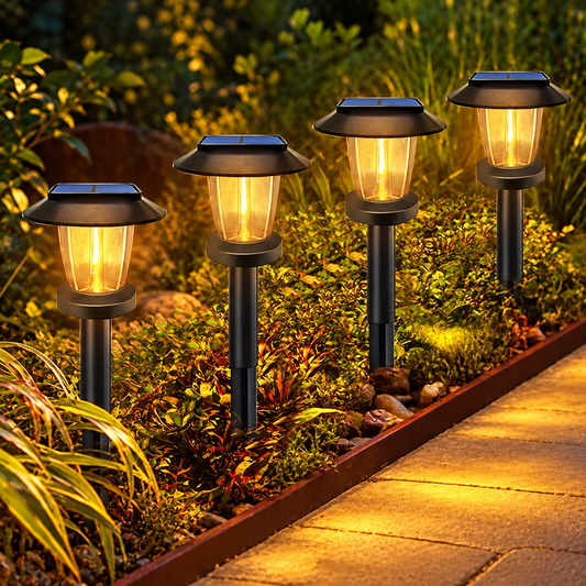 Solar Pathway Lights Outdoor Waterproof LED Landscape Path Lamp for Garden