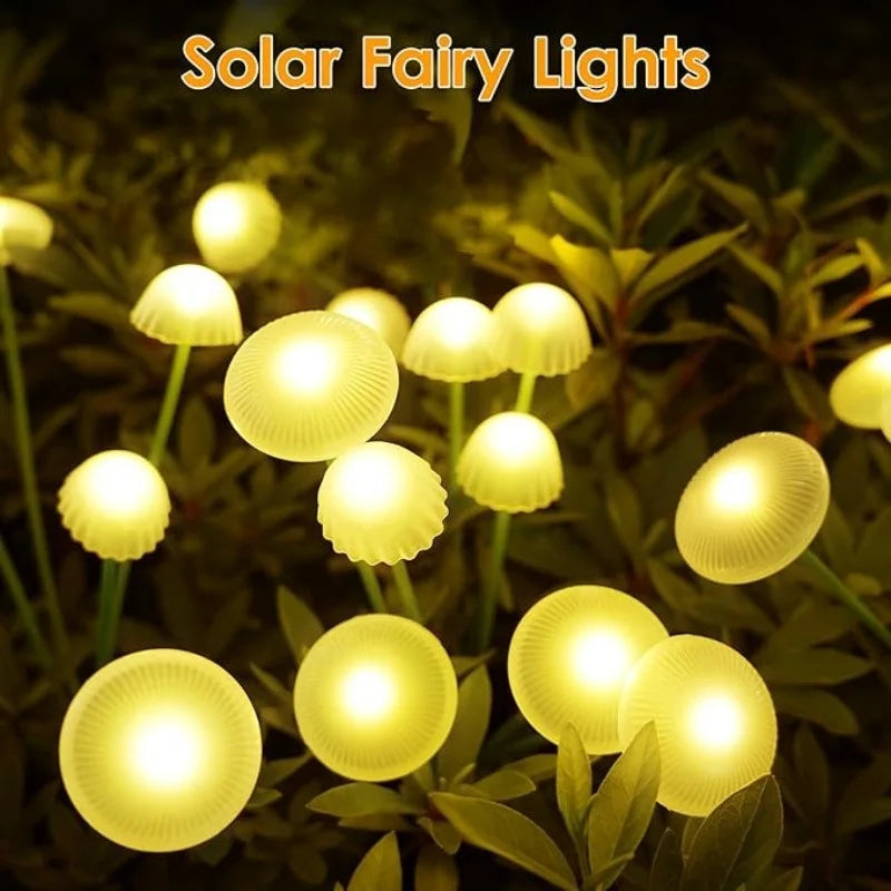 Outdoor Solar Mushroom & Jellyfish Pathway Lights