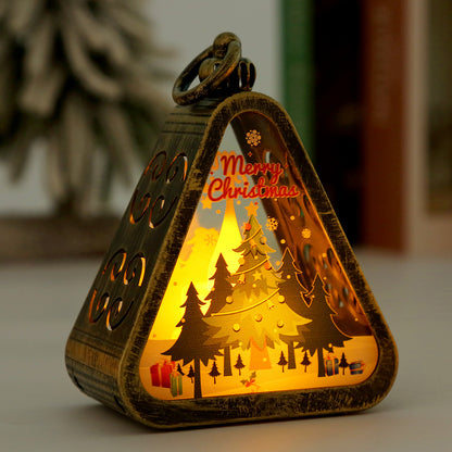 Vintage Triangle Black LED Christmas Night Light LD72