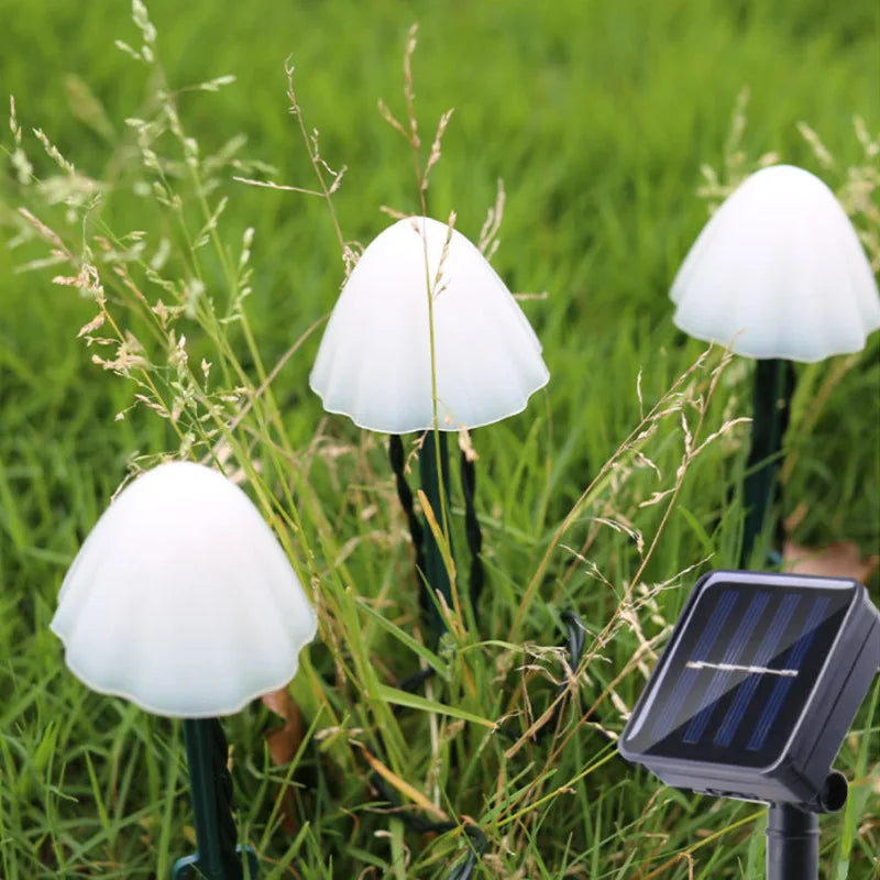 10 LED Solar Mushroom Lights Outdoor Waterproof Decorative Street Lights LD62