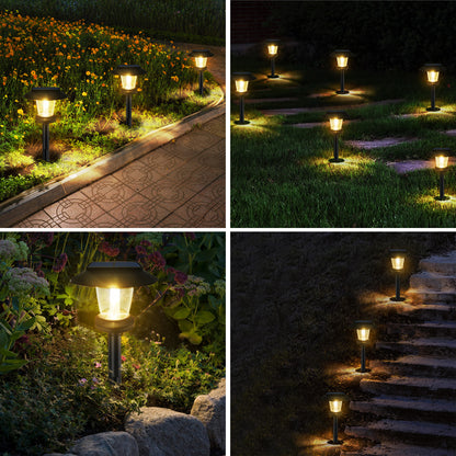 Solar Pathway Lights Outdoor Waterproof LED Landscape Path Lamp for Garden