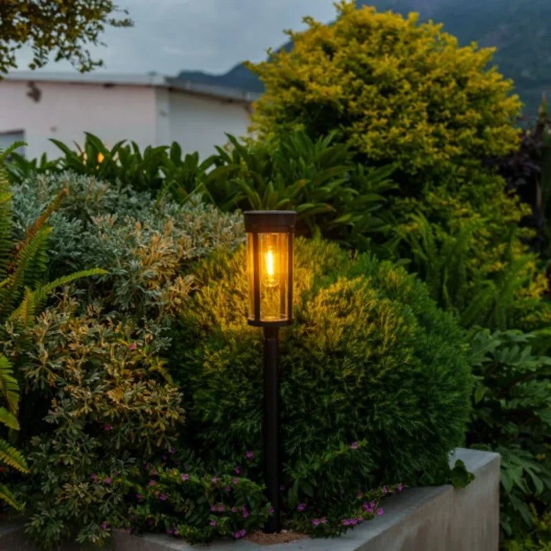 Retro Solar Pathway Lights Outdoor, Auto Dusk to Dawn LED Landscape Lighting for Garden Yard Driveway Path Decor
