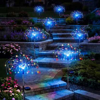 Solar Firework Lights Outdoor IP65 Waterproof Garden Decor