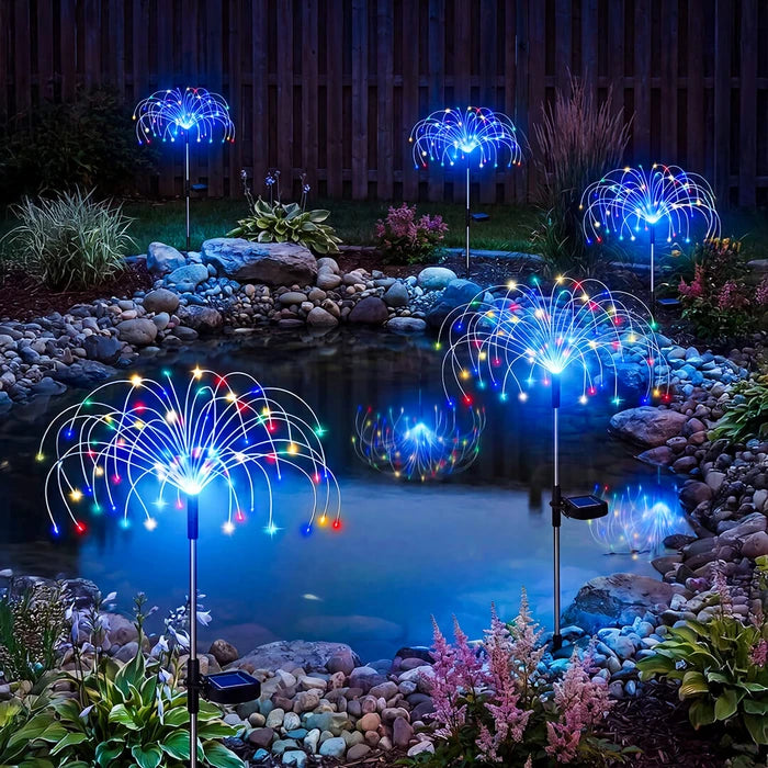 Solar Firework Lights Outdoor IP65 Waterproof Garden Decor