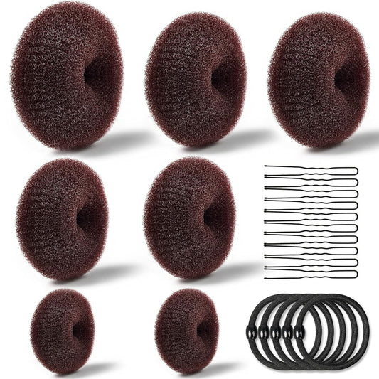 Donut Hair Bun Maker - Set 7 Pcs