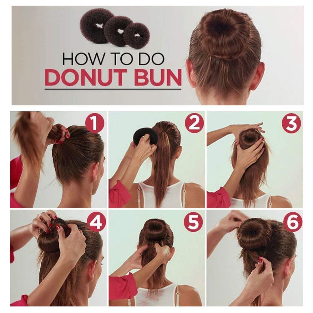 Donut Hair Bun Maker - Set 7 Pcs