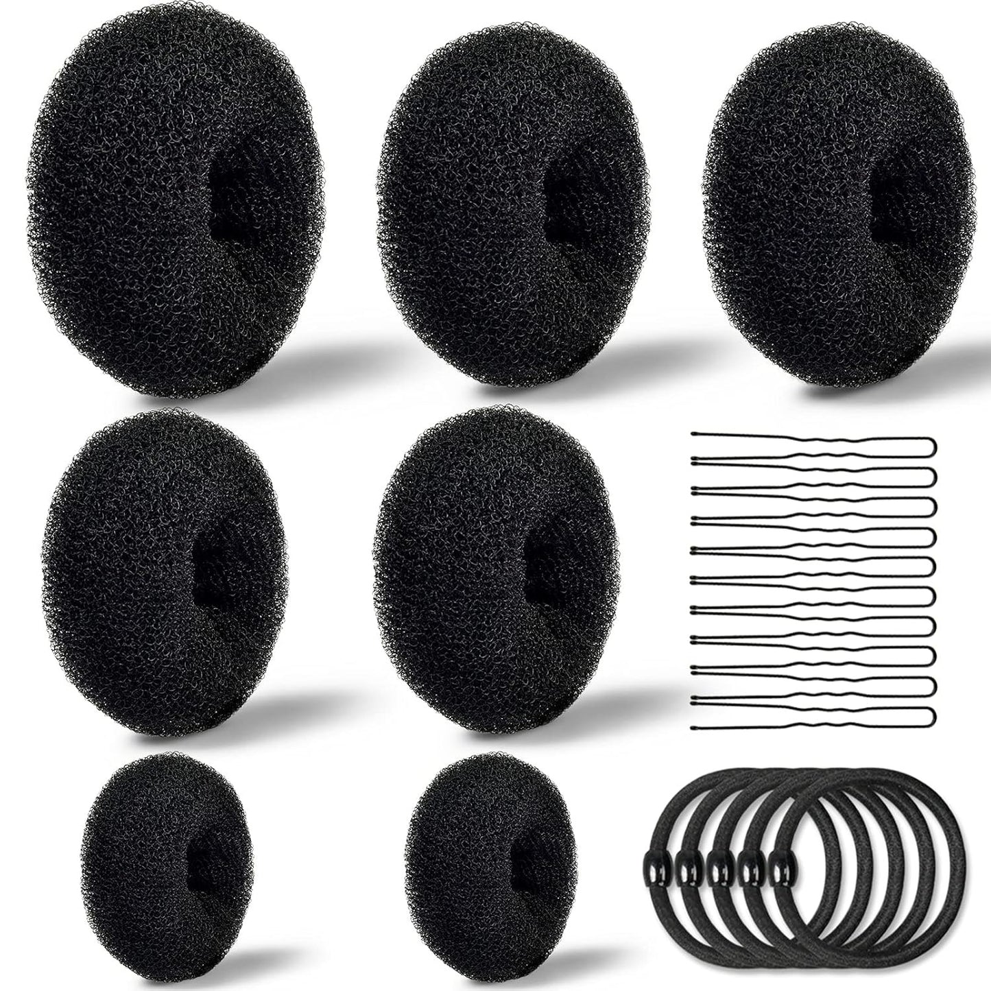 Donut Hair Bun Maker - Set 7 Pcs