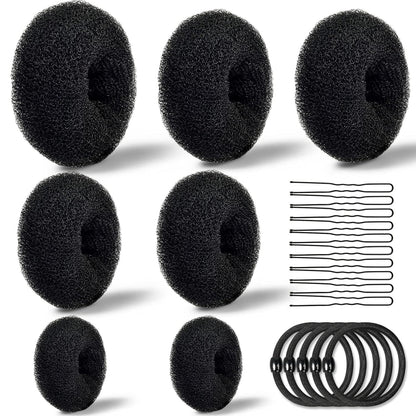 Donut Hair Bun Maker - Set 7 Pcs