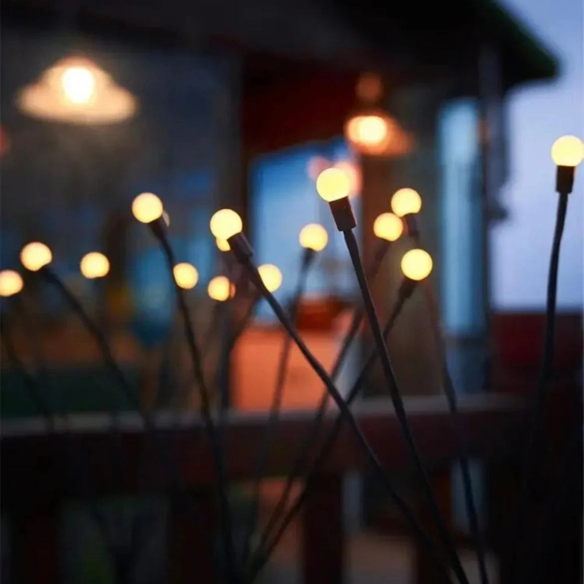 1PC Outdoor Waterproof Solar Firefly Lights for Garden & Lawn