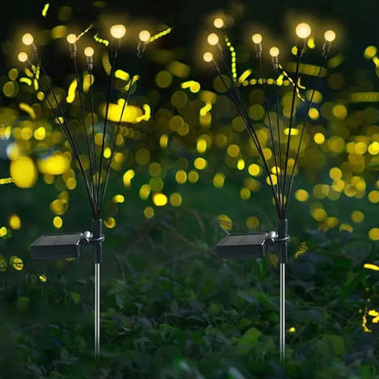1PC Outdoor Waterproof Solar Firefly Lights for Garden & Lawn