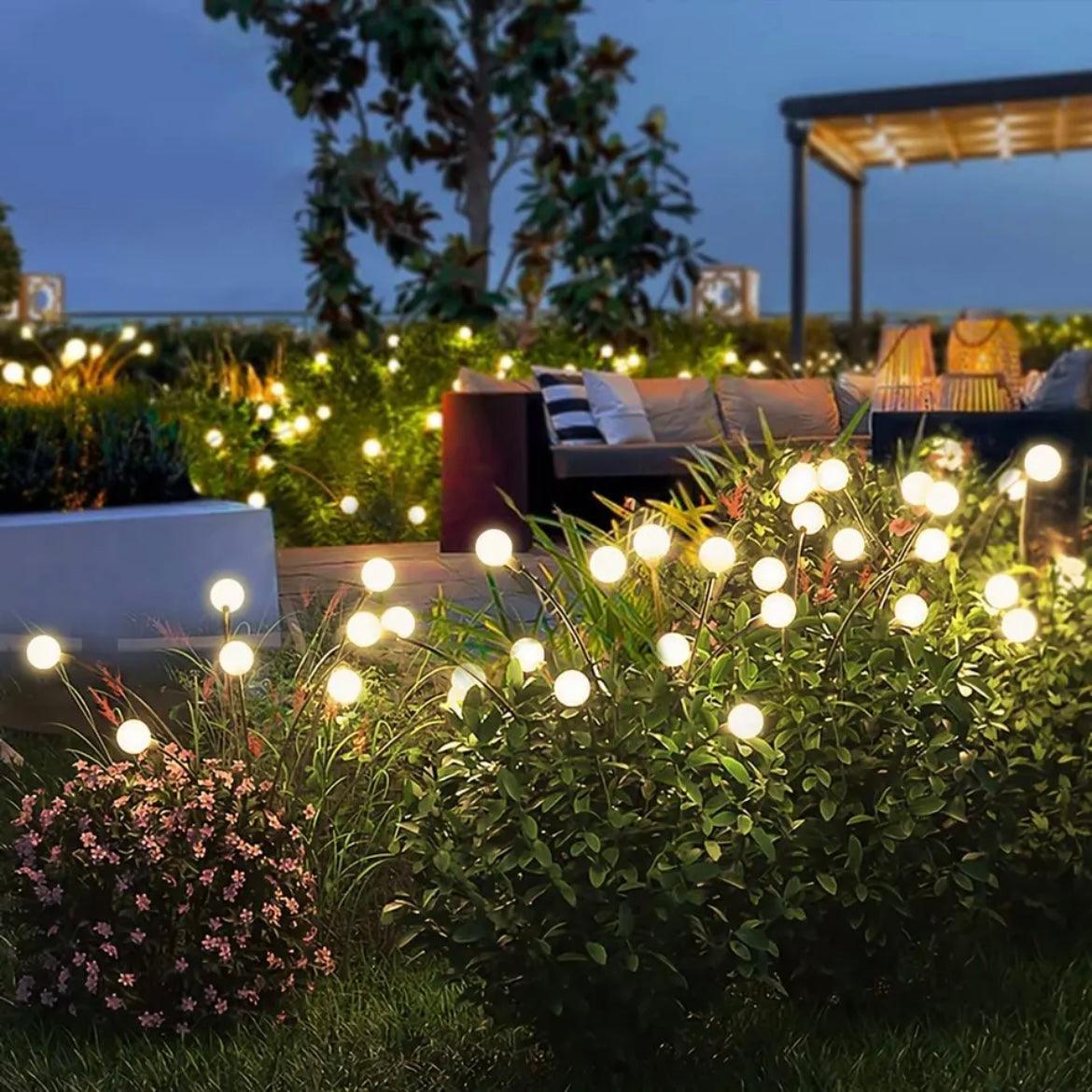 1PC Outdoor Waterproof Solar Firefly Lights for Garden & Lawn
