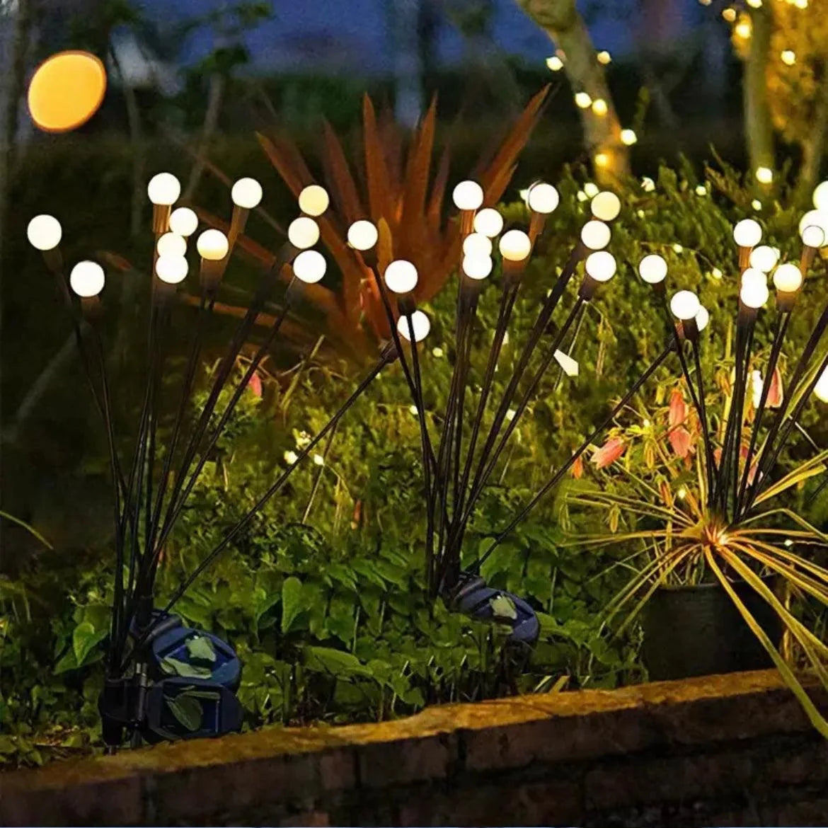1PC Outdoor Waterproof Solar Firefly Lights for Garden & Lawn