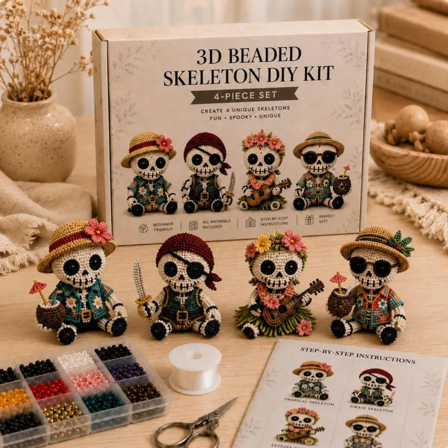 3D Beaded Egyptian Skeleton DIY Kit – DIY Craft Kit