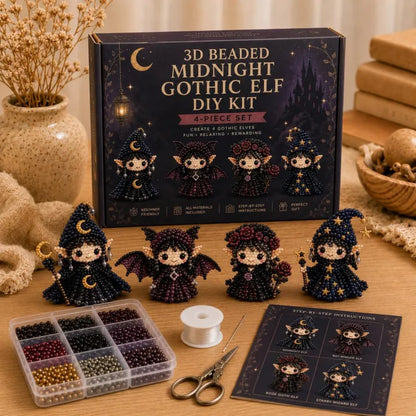 Handmade 3D Beaded Elf Gift Set – DIY Craft Kit