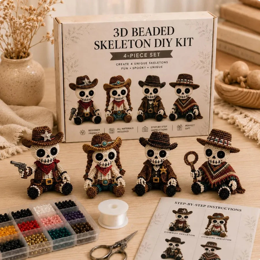 3D Beaded Egyptian Skeleton DIY Kit – DIY Craft Kit