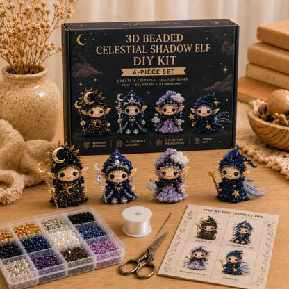 Handmade 3D Beaded Elf Gift Set – DIY Craft Kit