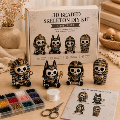 3D Beaded Egyptian Skeleton DIY Kit – DIY Craft Kit