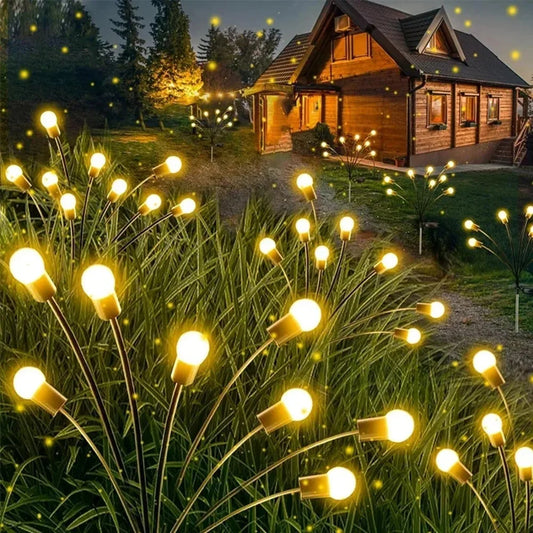 1PC Outdoor Waterproof Solar Firefly Lights for Garden & Lawn
