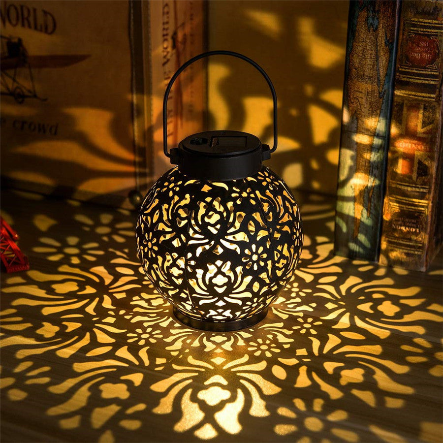 Outdoor Garden Solar Light Iron Art Hanging Light LD77