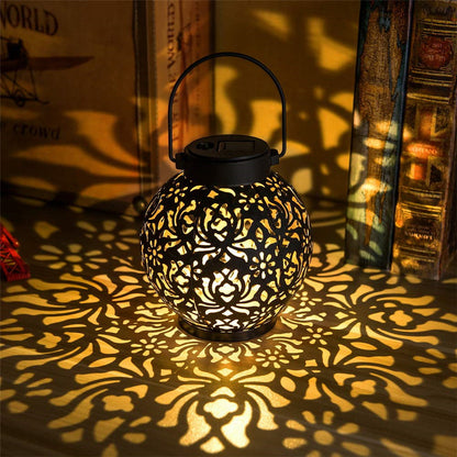 Outdoor Garden Solar Light Iron Art Hanging Light LD77