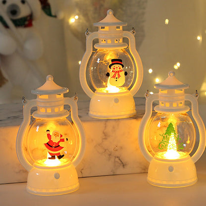 Portable LED Christmas Santa Claus Snowman Lanterns Indoor Decor LD66