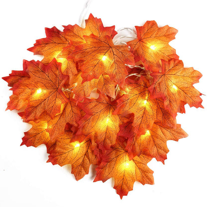LED Maple Leaf String Light Garland for Holiday & Party Decor LD67