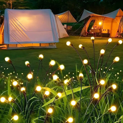 1PC Outdoor Waterproof Solar Firefly Lights for Garden & Lawn