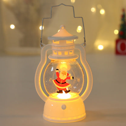 Portable LED Christmas Santa Claus Snowman Lanterns Indoor Decor LD66