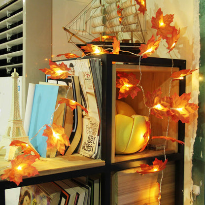 LED Maple Leaf String Light Garland for Holiday & Party Decor LD67