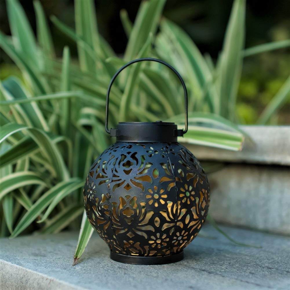 Outdoor Garden Solar Light Iron Art Hanging Light LD77