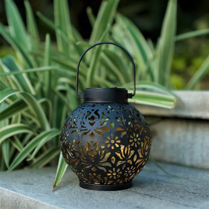 Outdoor Garden Solar Light Iron Art Hanging Light LD77