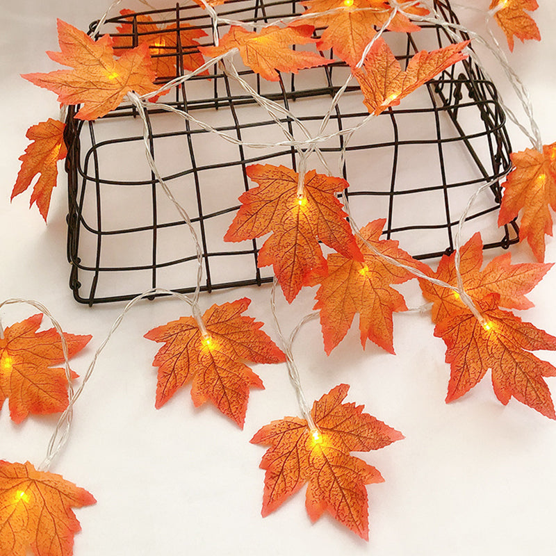 LED Maple Leaf String Light Garland for Holiday & Party Decor LD67