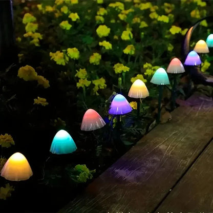 10 LED Solar Mushroom Lights Outdoor Waterproof Decorative Street Lights LD62