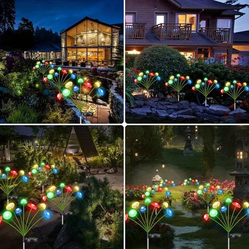 Outdoor Solar Mushroom & Jellyfish Pathway Lights