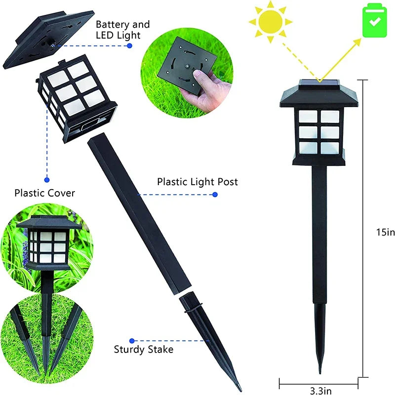 Waterproof Solar LED Garden Pathway Outdoor & Yard Lights LD63