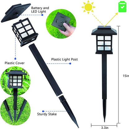 Waterproof Solar LED Garden Pathway Outdoor & Yard Lights LD63