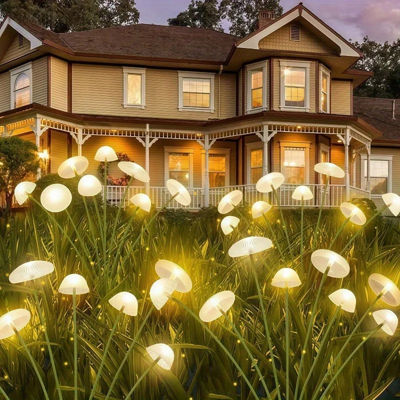 Outdoor Solar Mushroom & Jellyfish Pathway Lights