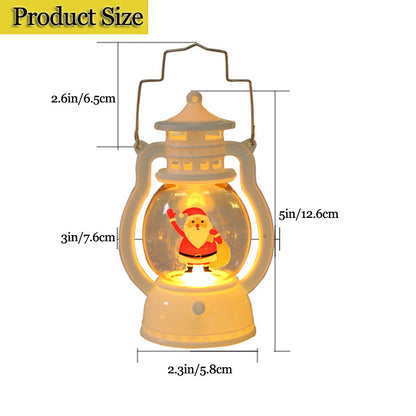 Portable LED Christmas Santa Claus Snowman Lanterns Indoor Decor LD66