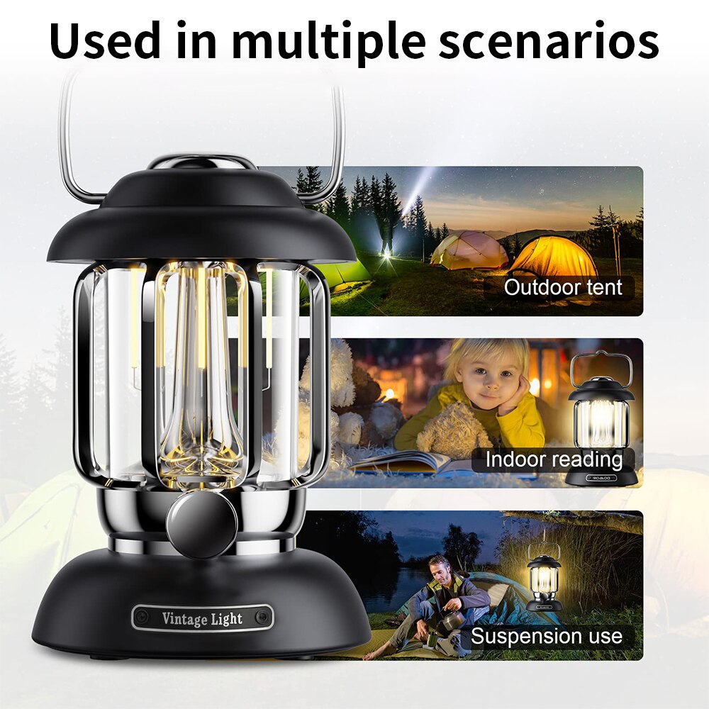 Retro LED Outdoor Camping Lantern LD79