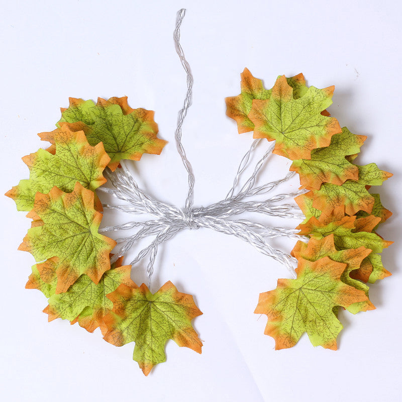 LED Maple Leaf String Light Garland for Holiday & Party Decor LD67