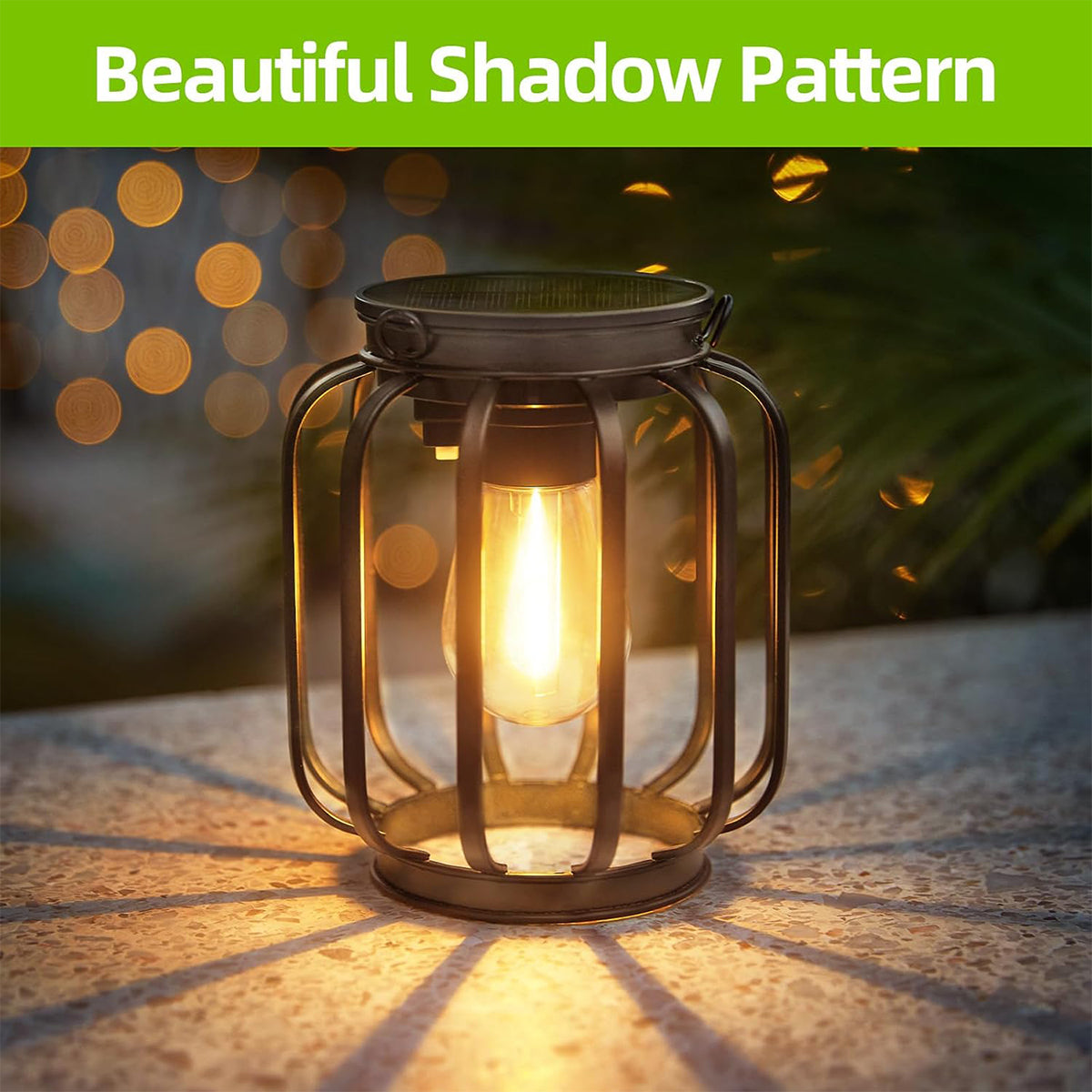 Solar Lantern Led Light Daylight Sensor Garden Lamps Lights Outdoor LD75