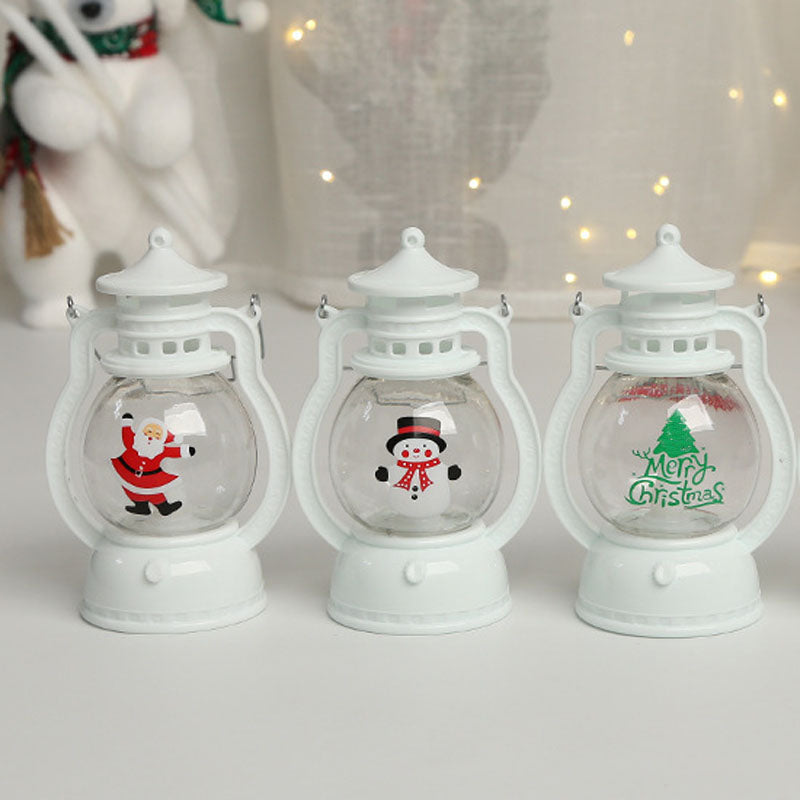 Portable LED Christmas Santa Claus Snowman Lanterns Indoor Decor LD66