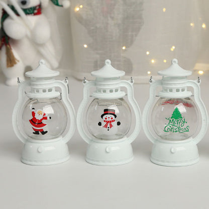 Portable LED Christmas Santa Claus Snowman Lanterns Indoor Decor LD66