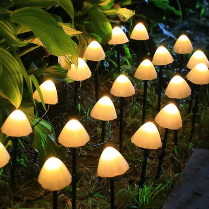 10 LED Solar Mushroom Lights Outdoor Waterproof Decorative Street Lights LD62