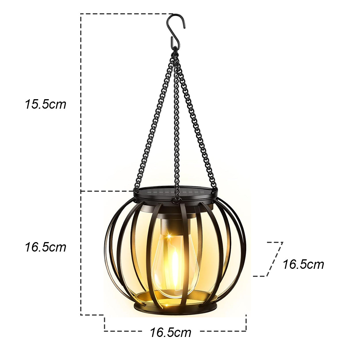 Solar Lantern Led Light Daylight Sensor Garden Lamps Lights Outdoor LD75